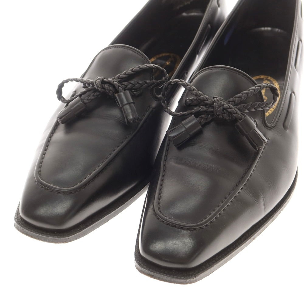 【中古】アンソニー クレバリー ANTHONY CLEVERLEY リボンローファー ブラック【 7 1/2E 】【 状態ランクB 】【 メンズ 】