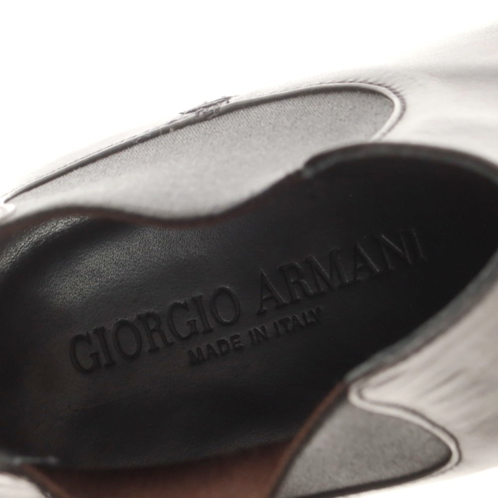 【中古】ジョルジオアルマーニ GIORGIO ARMANI サイドゴアブーツ ブラック【 7 1/2 】【 状態ランクC 】【 メンズ 】