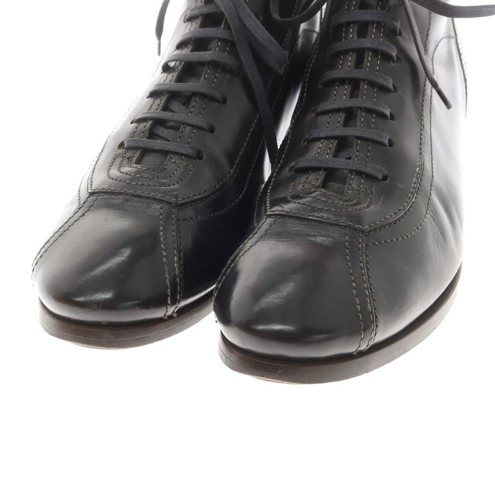 【中古】フランチェスケッティ FRANCESCHETTI レザー レースアップブーツ ブラック【 7 1/2位 】【 状態ランクC 】【 メンズ 】
