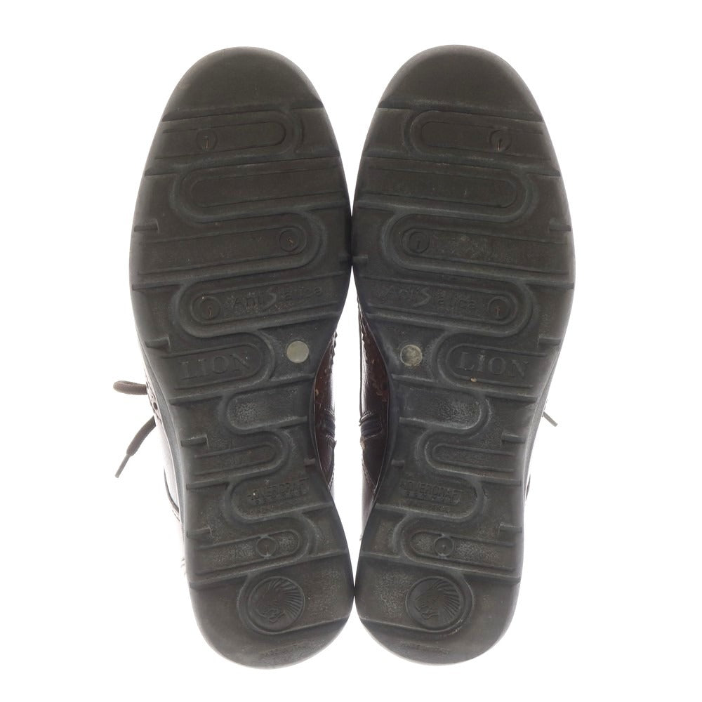 【中古】ライオン LION ウイングチップ ブーツ ブラウン【 41 】【 状態ランクC 】【 メンズ 】