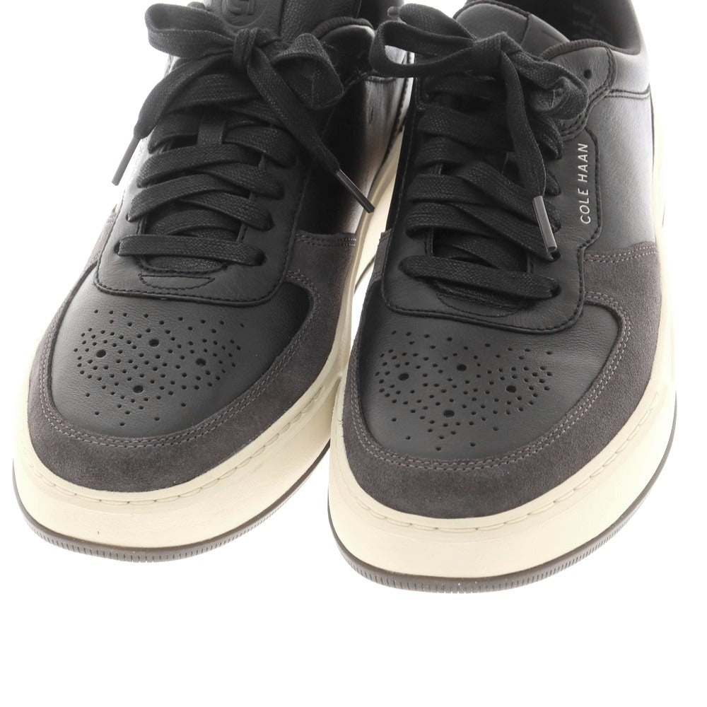 【中古】コールハーン COLE HAAN レザー スニーカー ブラックxグレー【 9M 】【 状態ランクA 】【 メンズ 】