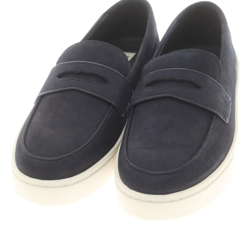 【中古】バリー BALLY ヌバックレザー コインローファースニーカー ネイビー【 41 1/2 】【 状態ランクA 】【 メンズ 】