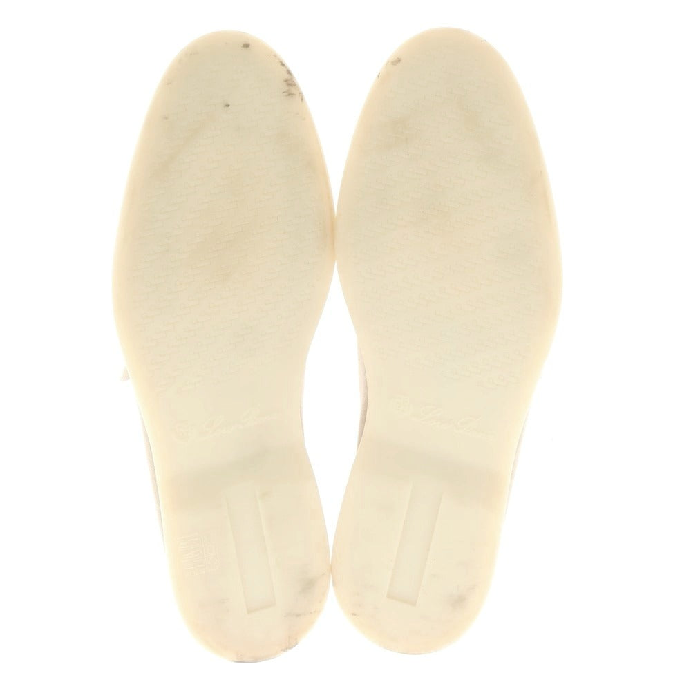 【中古】ロロピアーナ Loro Piana スエード Uチップヴァンプローファー ベージュ【 41 1/2 】【 状態ランクB 】【 メンズ 】