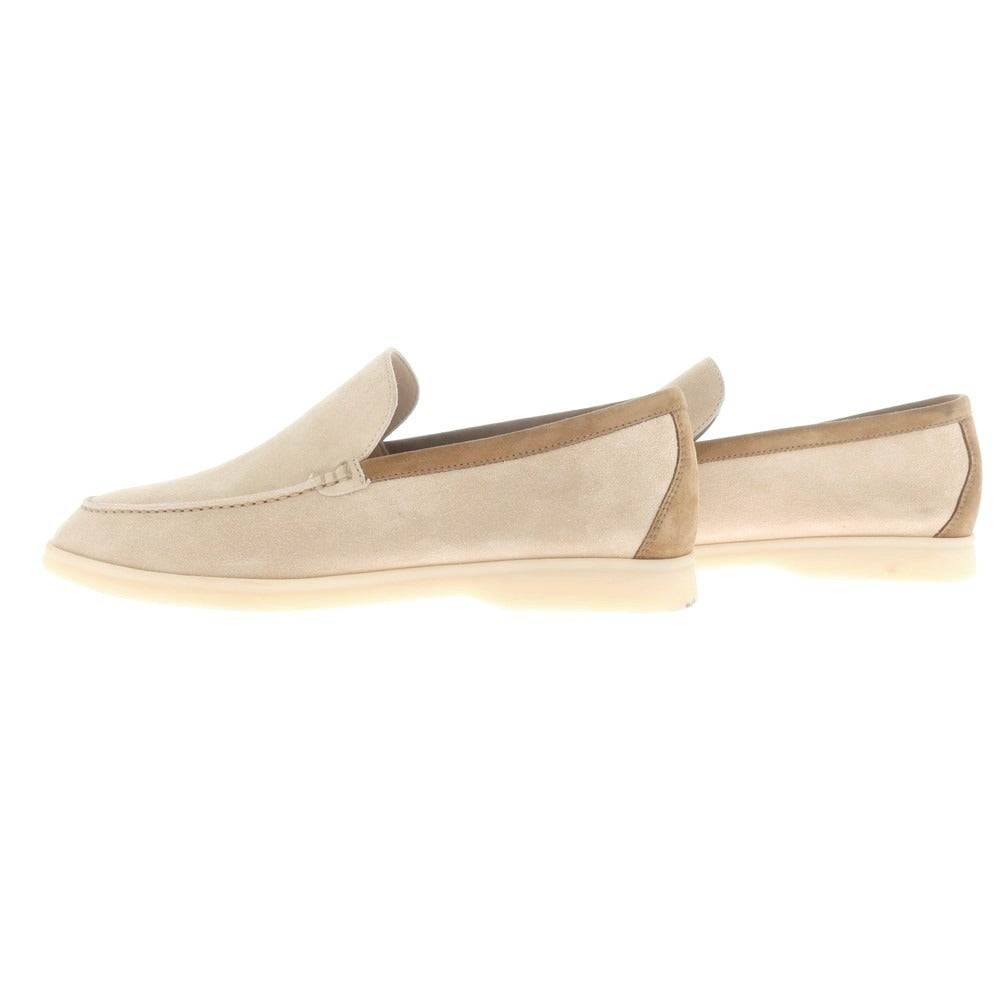 【中古】ロロピアーナ Loro Piana スエード Uチップヴァンプローファー ベージュ【 41 1/2 】【 状態ランクB 】【 メンズ 】