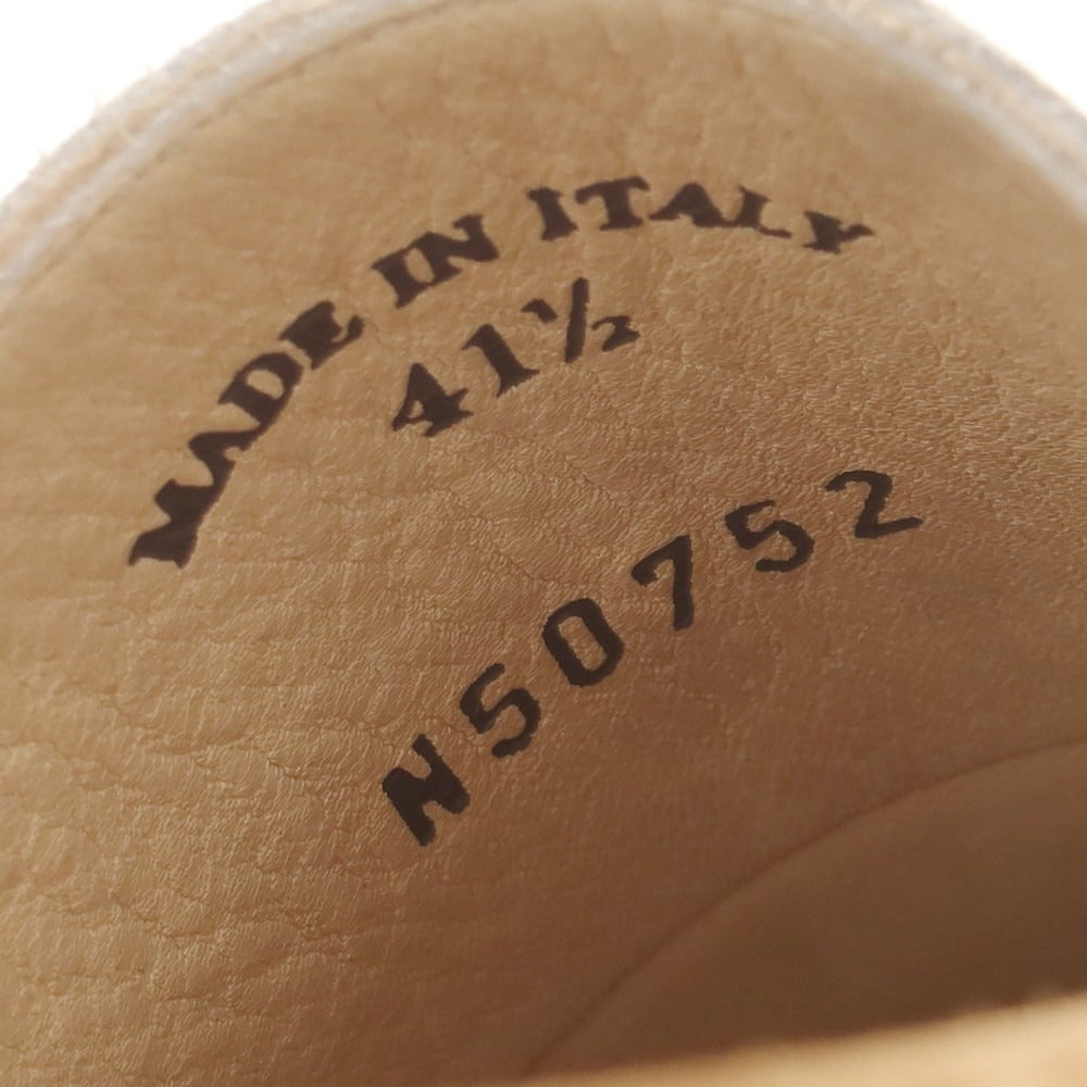 【中古】ロロピアーナ Loro Piana スエード Uチップヴァンプローファー ベージュ【 41 1/2 】【 状態ランクB 】【 メンズ 】