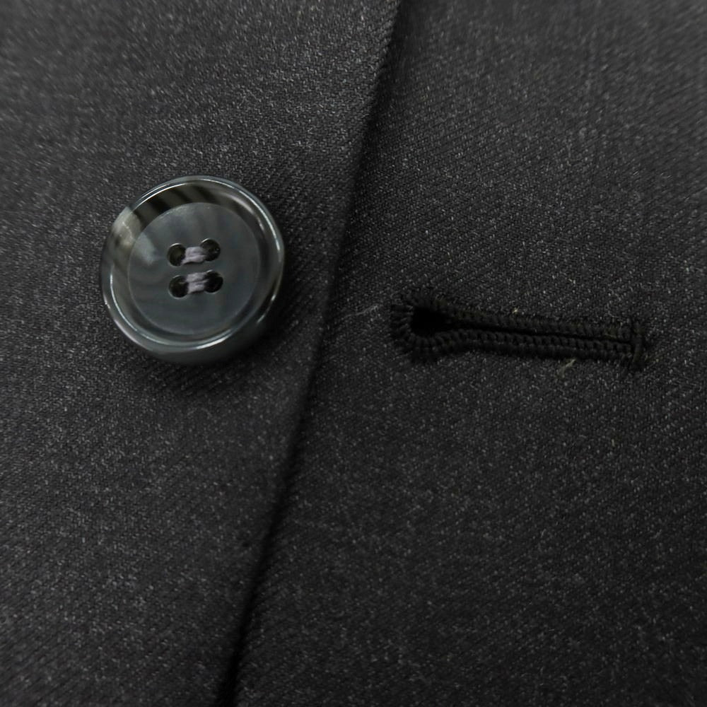 【中古】タカハシヨウフクテン 高橋洋服店 ウール スリーピース 2つボタンスーツ チャコールグレー【 表記なし(S位) 】【 状態ランクB 】【 メンズ 】