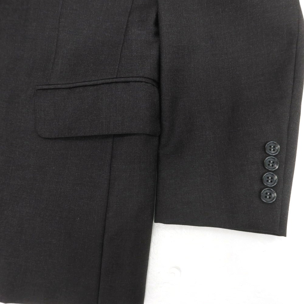 【中古】タカハシヨウフクテン 高橋洋服店 ウール スリーピース 2つボタンスーツ チャコールグレー【 表記なし(S位) 】【 状態ランクB 】【 メンズ 】