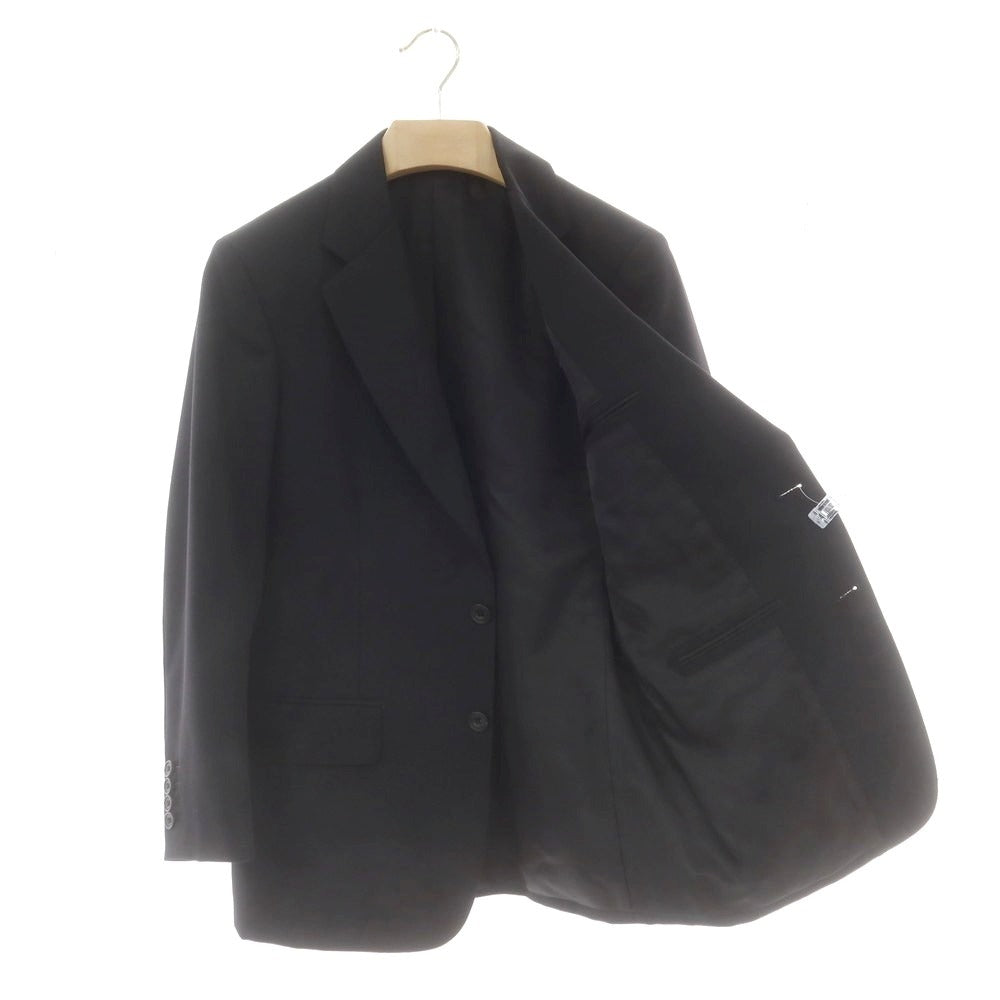 【中古】バタクハウスカット batak house cut ウールモヘヤ スリーピース 2つボタンスーツ ブラック【 表記なし(S位) 】【 状態ランクB 】【 メンズ 】