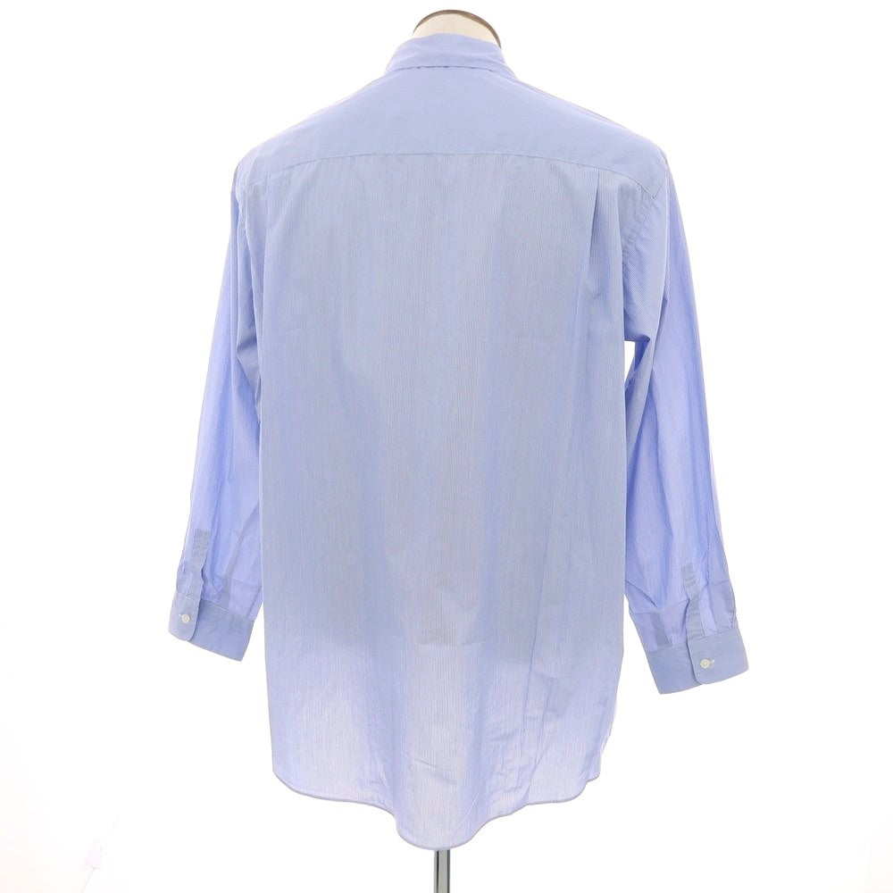 【中古】【未使用】ヤマトヤシャツ 大和屋シャツ adam et rope別注 コットン ストライプ レギュラーカラー カジュアルシャツ ブルーxホワイト【サイズL】【 状態ランクS 】【 メンズ 】