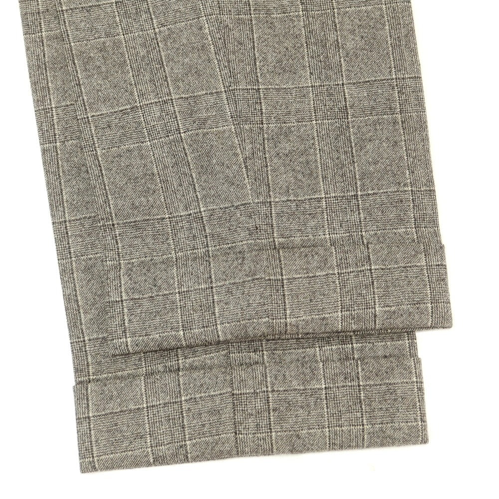 【中古】シャマット Sciamat ウール チェック ドレススラックスパンツ ウォームグレー系【 46 】【 状態ランクC 】【 メンズ 】