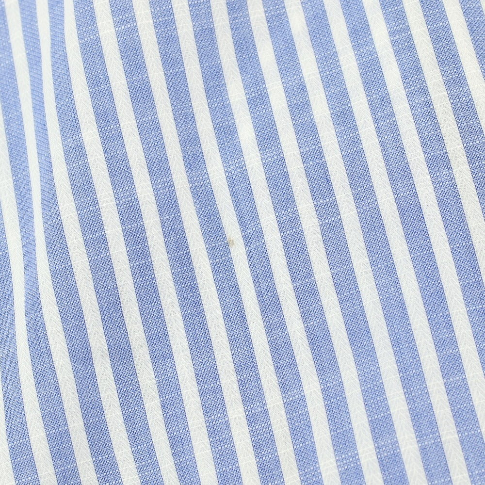 【中古】ダーバン D’URBAN コットン ストライプ 半袖シャツ ブルーxホワイト【サイズ43】【 状態ランクB 】【 メンズ 】