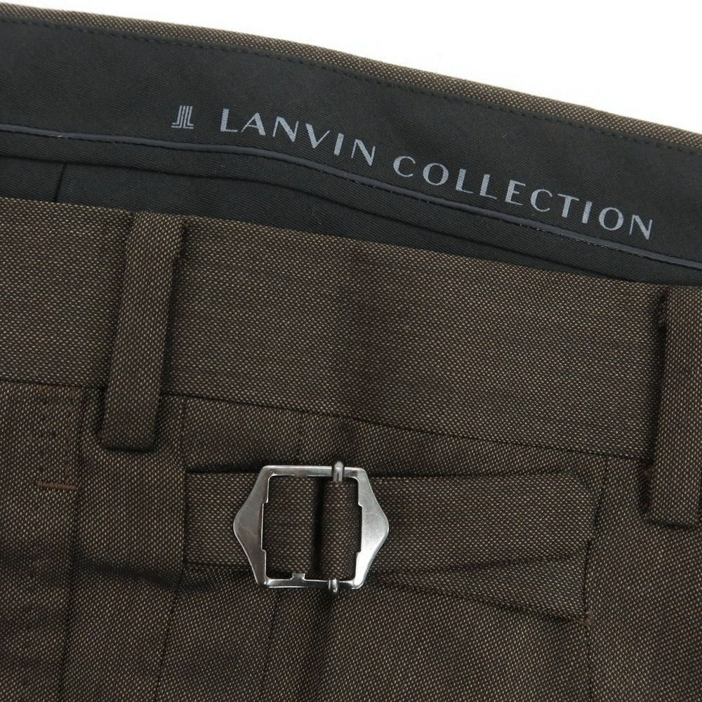 【中古】ランバンコレクション LANVIN COLLECTION ウール ドレススラックスパンツ ブラウン【 94 】【 状態ランクB 】【 メンズ 】