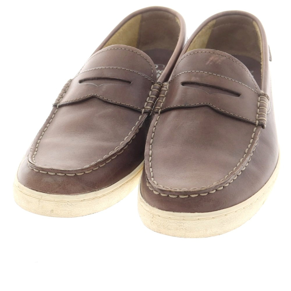 【中古】コールハーン COLE HAAN ローファー グレイッシュブラウン【 9 1/2M 】【 状態ランクC 】【 メンズ 】