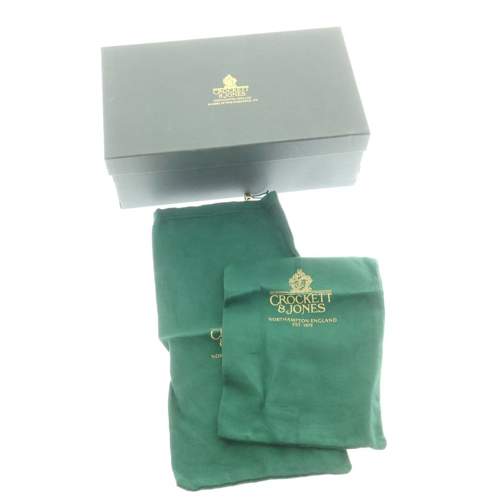 【中古】クロケットアンドジョーンズ CROCKETT&JONES ユナイテッドアローズ別注 BOSTON2 スエード ローファー ブラック【 7E 】【 状態ランクA 】【 メンズ 】