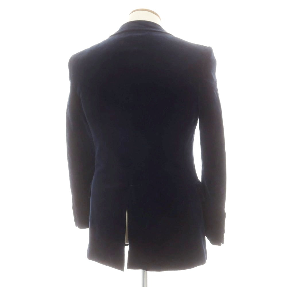 【中古】ソブリン SOVEREIGN ベロアコットン カジュアルジャケット ダークネイビー【 46 】【 状態ランクC 】【 メンズ 】