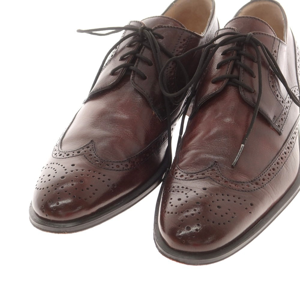 【中古】プレディビーノ PREDEIBINO ウイングチップ ドレスシューズ ブラウン【 40 】【 状態ランクB 】【 メンズ 】