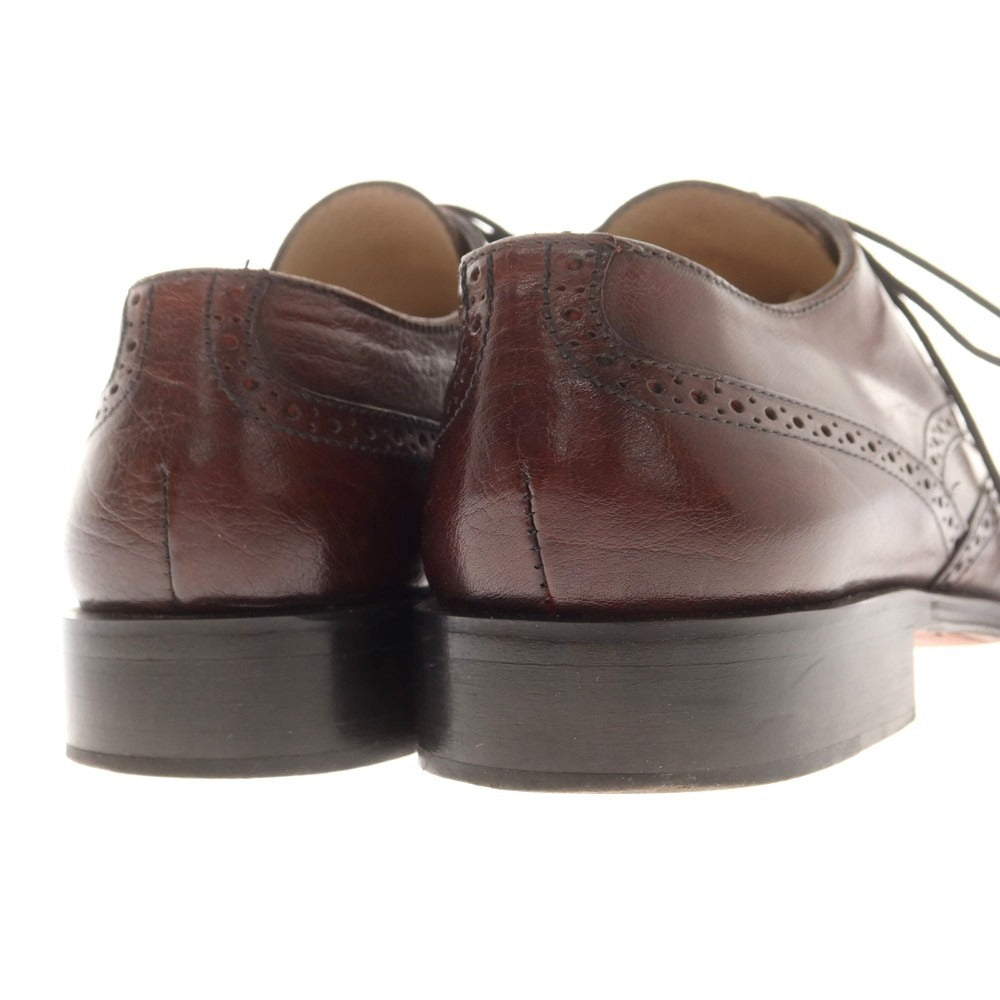 【中古】プレディビーノ PREDEIBINO ウイングチップ ドレスシューズ ブラウン【 40 】【 状態ランクB 】【 メンズ 】