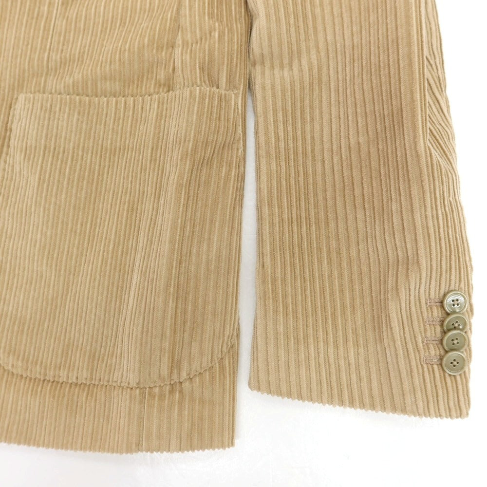 【中古】タリアトーレ TAGLIATORE Brilla per il gusto別注 コーデュロイ カジュアルジャケット ベージュ【 46 】【 状態ランクC 】【 メンズ 】