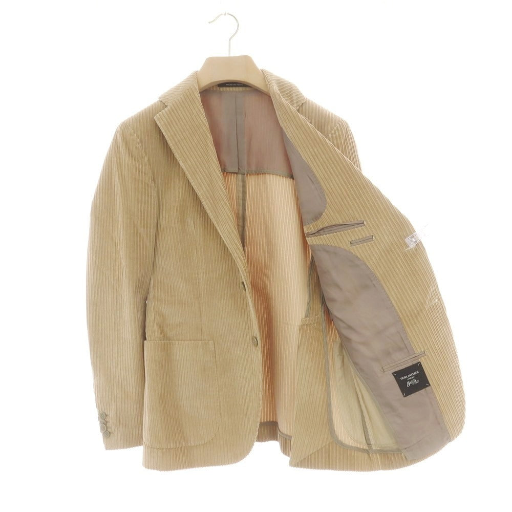 【中古】タリアトーレ TAGLIATORE Brilla per il gusto別注 コーデュロイ カジュアルジャケット ベージュ【 46 】【 状態ランクC 】【 メンズ 】