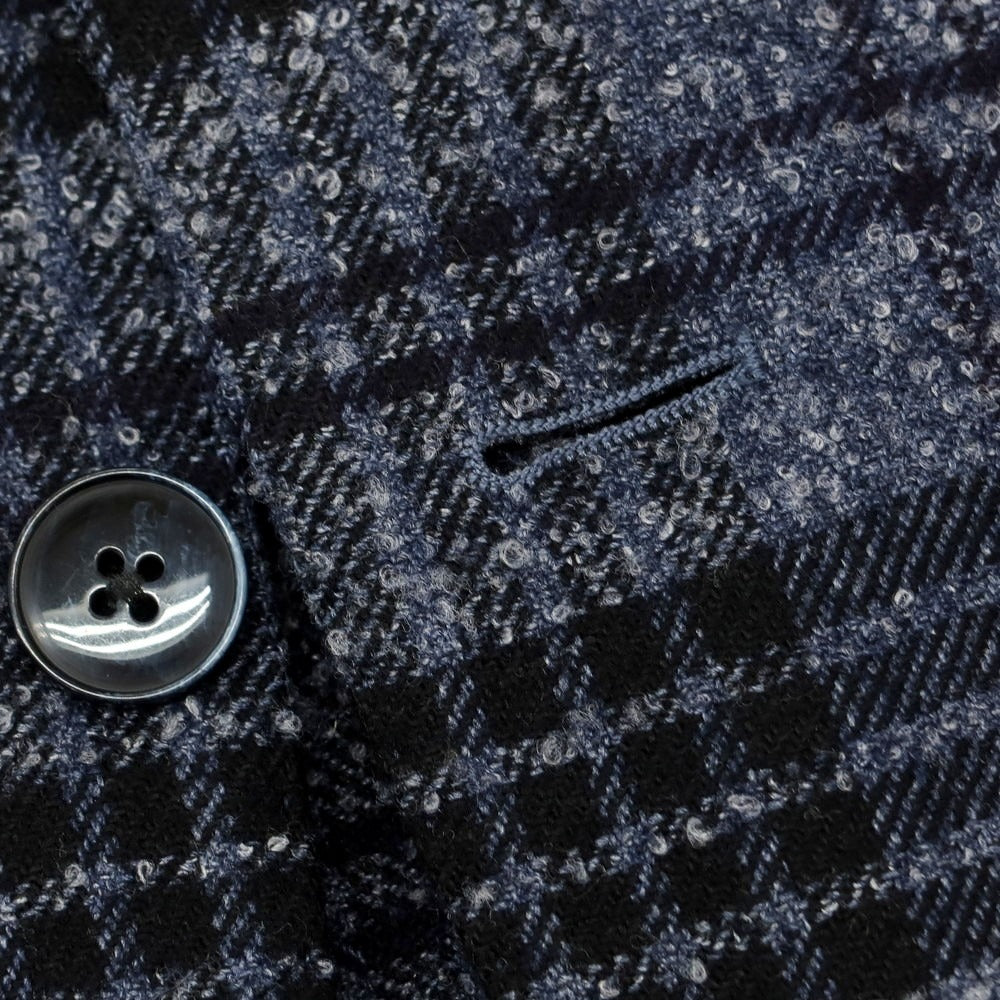 【中古】エルビーエム1911 L.B.M.1911 ウールポリエステル チェック カジュアルジャケット グレーネイビーxブラック【 46 】【 状態ランクB 】【 メンズ 】