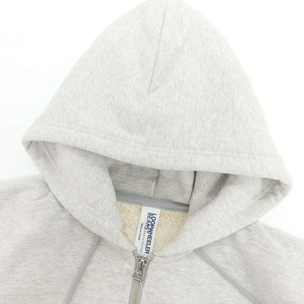【中古】ループウィラー LOOPWHEELER BEAMS PLUS別注 MegaWeight Zip Hoody パーカー ライトグレー【 L 】【 状態ランクA 】【 メンズ 】