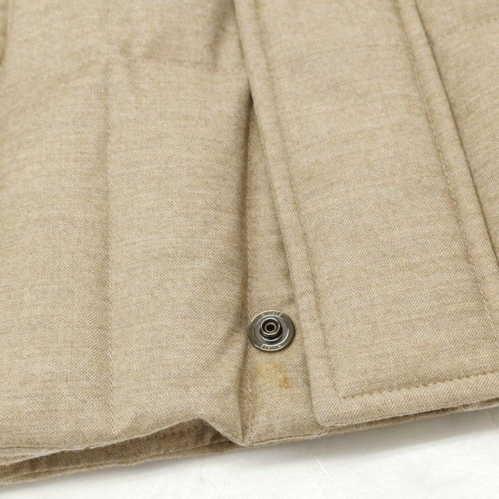 【中古】ムーレー MOORER ウールカシミヤ ダウンコート ベージュ【 50 】【 状態ランクB 】【 メンズ 】