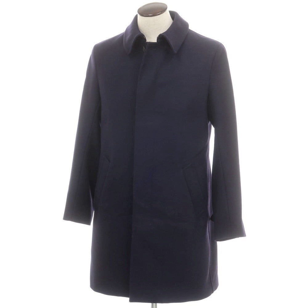 【中古】シーラップ Sealup ウール ステンカラーコート ネイビー【 50 】【 状態ランクA 】【 メンズ 】