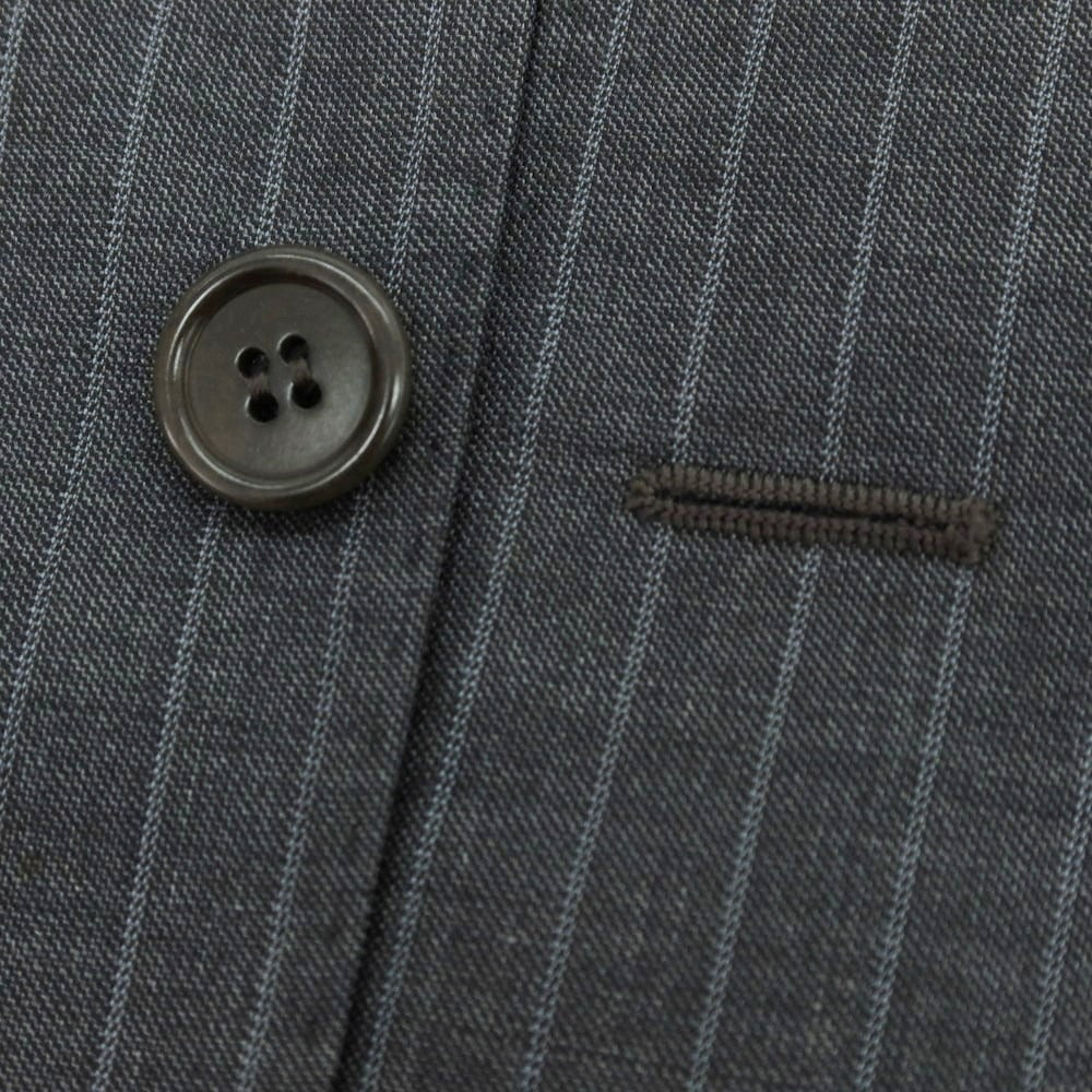 【中古】スティレ ラティーノ STILE LATINO ウール ストライプ 3つボタンスーツ ダークグレー【 50 】【 状態ランクB 】【 メンズ 】