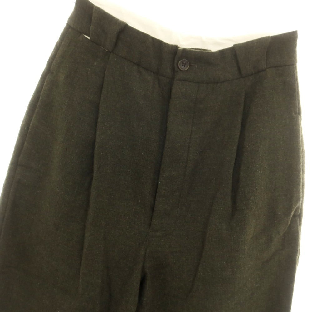 【中古】ランデヴー オー グローブ rdv o globe ウールポリエステル カジュアルスラックスパンツ オリーブ【 1 】【 状態ランクB 】【 メンズ 】
