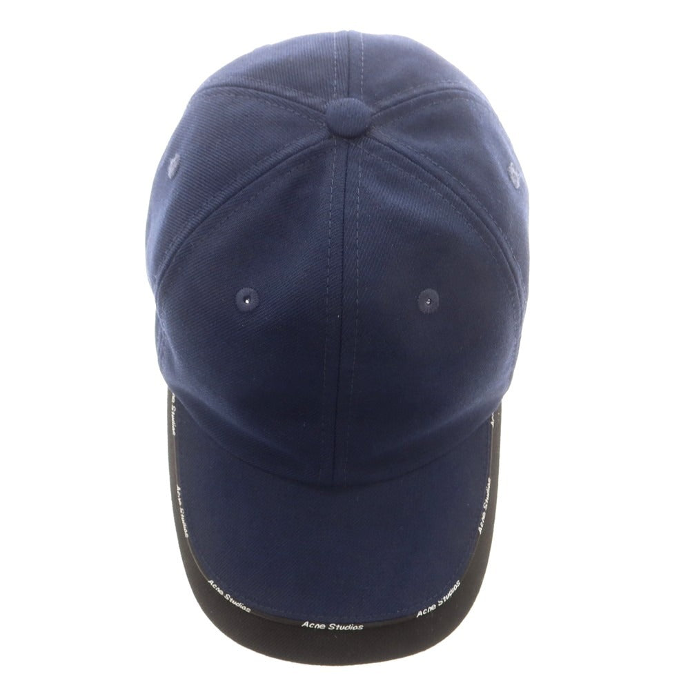 【中古】アクネストゥディオズ ACNE STUDIOS ポリエステルレーヨン キャップ ネイビー【 59cm 】【 状態ランクC 】【 メンズ 】