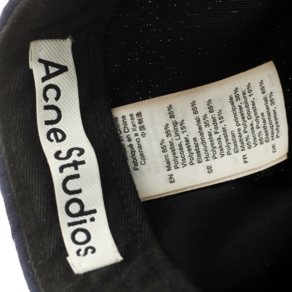 【中古】アクネストゥディオズ ACNE STUDIOS ポリエステルレーヨン キャップ ネイビー【 59cm 】【 状態ランクC 】【 メンズ 】