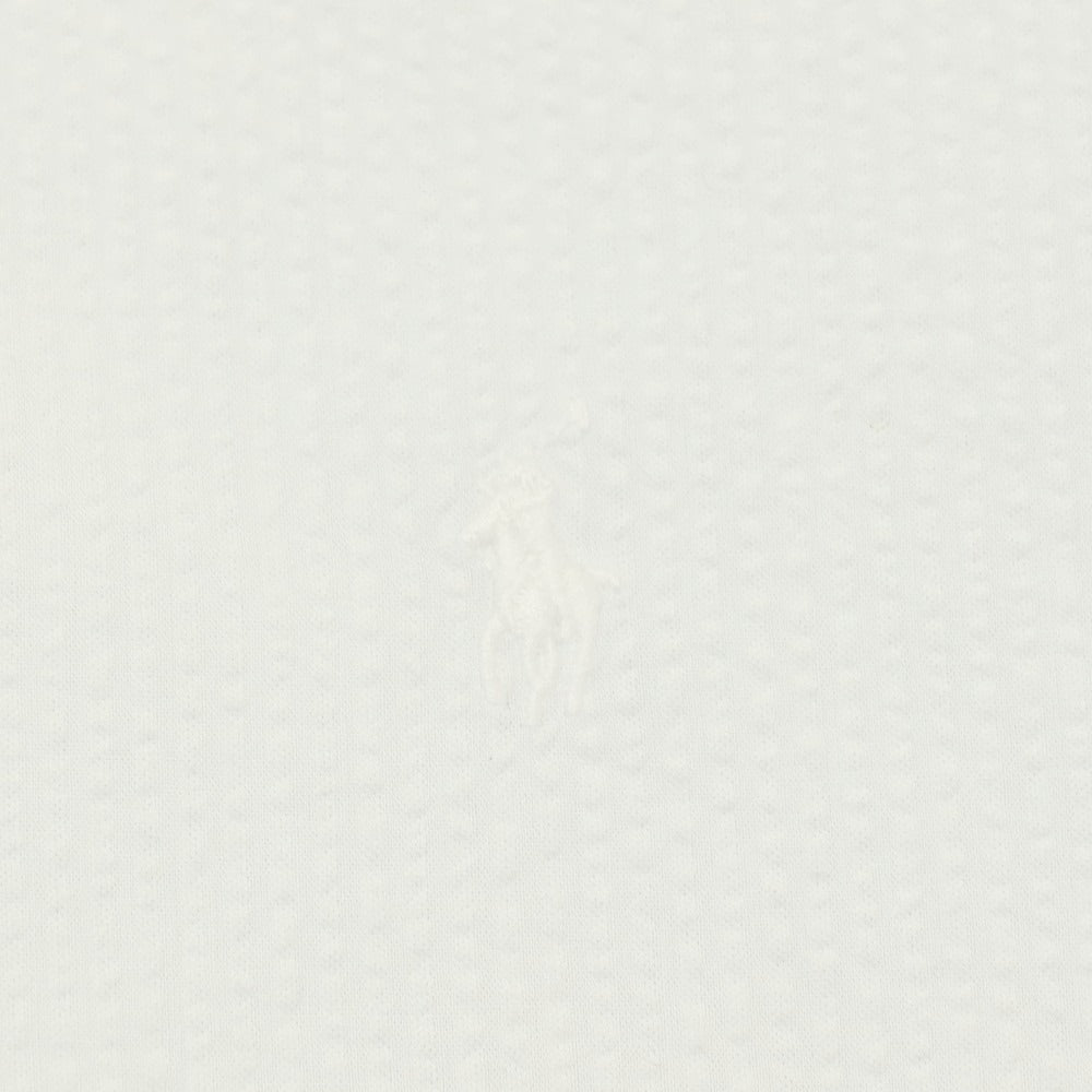 【中古】ラルフローレン RALPH LAUREN シアサッカー 半袖シャツ ホワイト【サイズS】【 状態ランクB 】【 メンズ 】