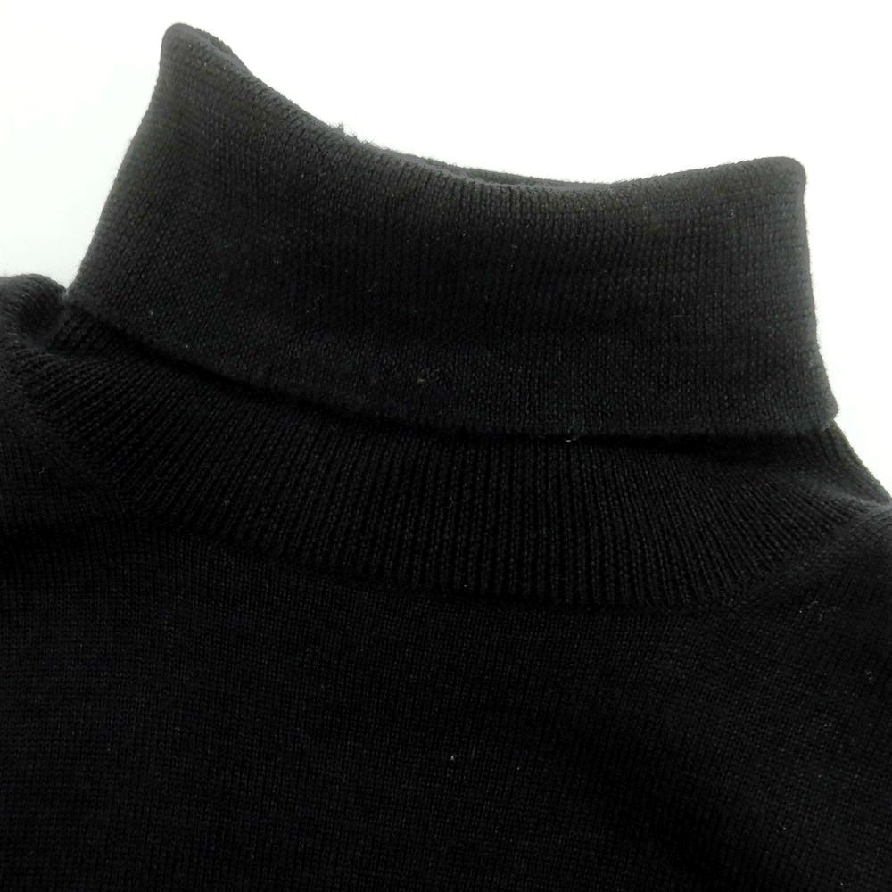 【中古】グランサッソ GRAN SASSO ハイゲージ ウール タートルネック プルオーバーニット ブラック【 44 】【 状態ランクB 】【 メンズ 】