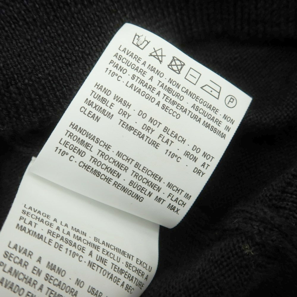 【中古】グランサッソ GRAN SASSO ハイゲージ ウール タートルネック プルオーバーニット ブラック【 44 】【 状態ランクB 】【 メンズ 】