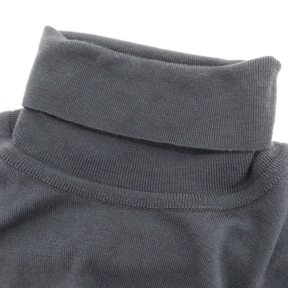 【中古】ジョンスメドレー JOHN SMEDLEY ハイゲージ ウール タートルネック プルオーバーニット ダークグレー【 S 】【 状態ランクB 】【 メンズ 】