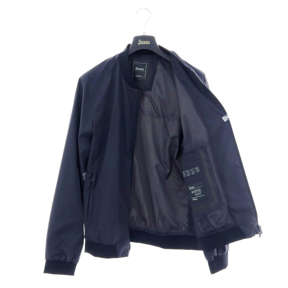 【中古】ヘルノ Herno Laminar GORE-TEX ポリエステル ボマーブルゾン ネイビー【 50 】【 状態ランクA 】【 メンズ 】