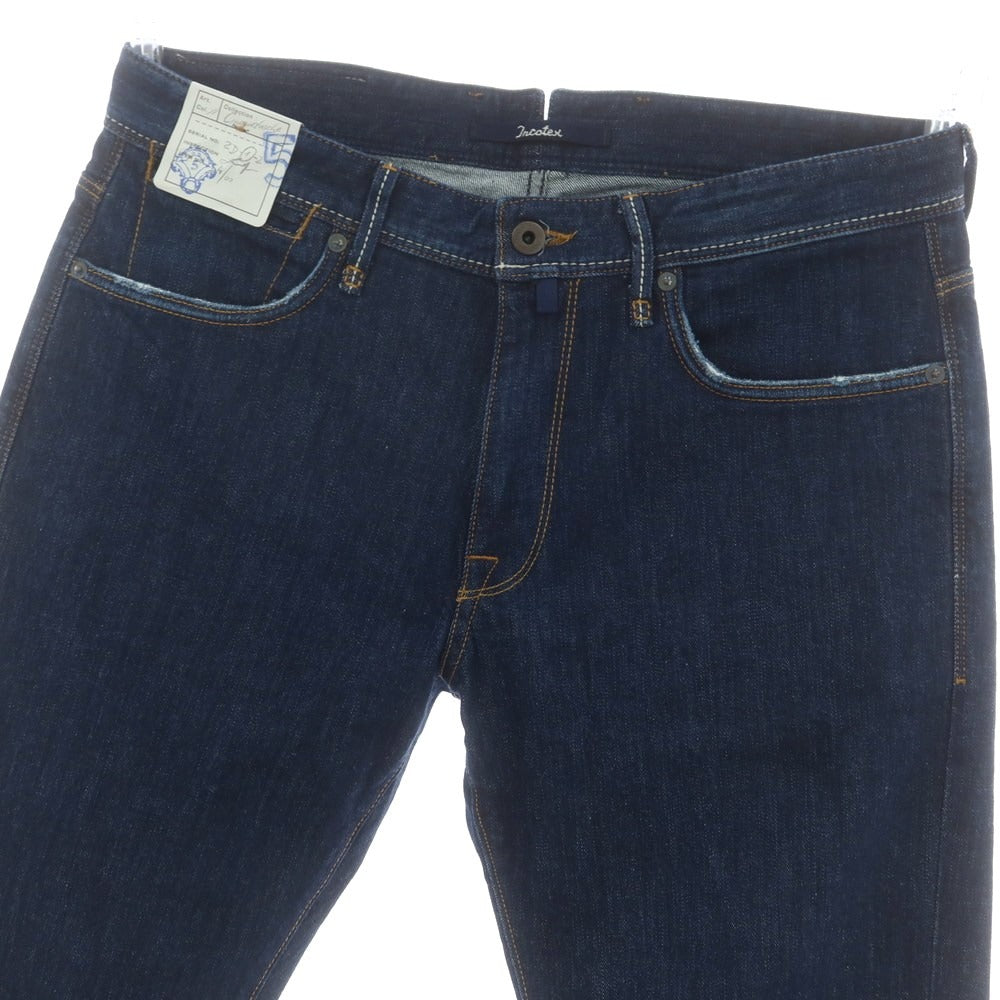【中古】インコテックス INCOTEX ストレッチデニム デニムパンツ ネイビー【 34 】【 状態ランクA 】【 メンズ 】