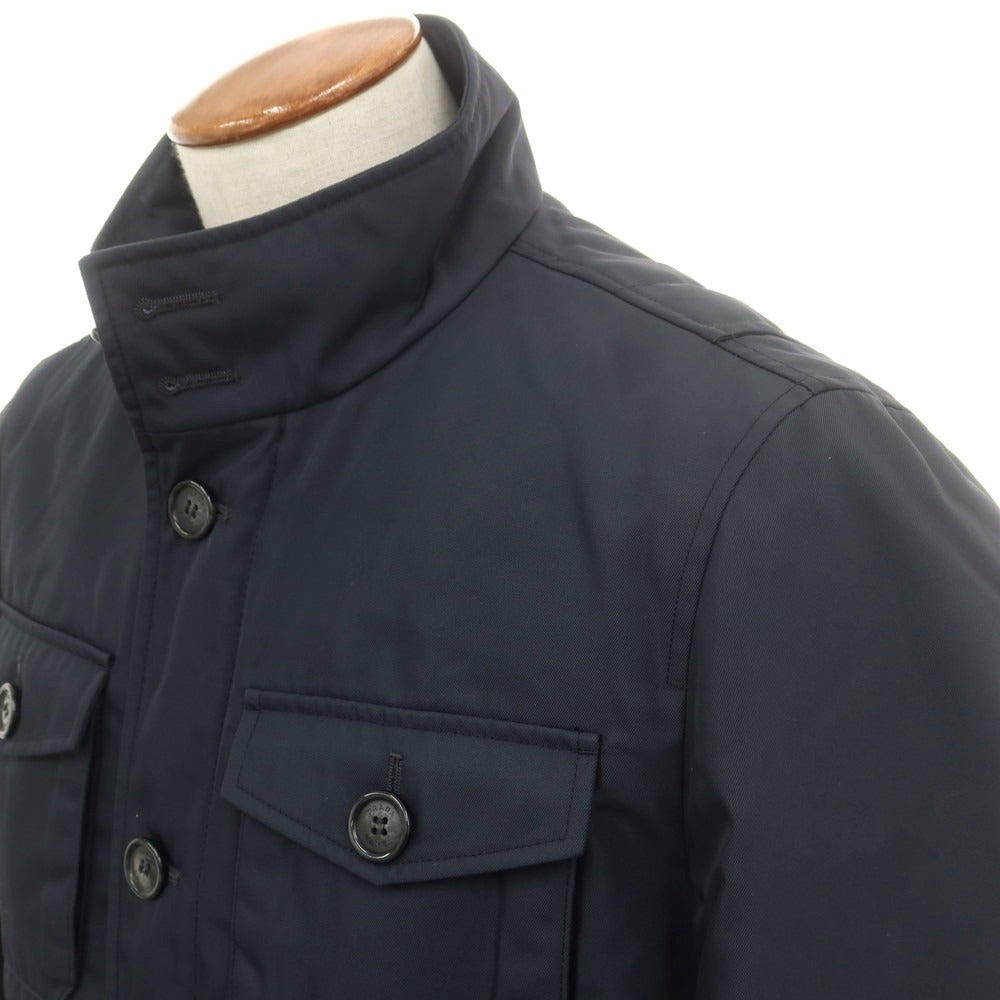 【中古】プラダ PRADA ナイロン 中綿ブルゾン ダークネイビー【 46 】【 状態ランクB 】【 メンズ 】