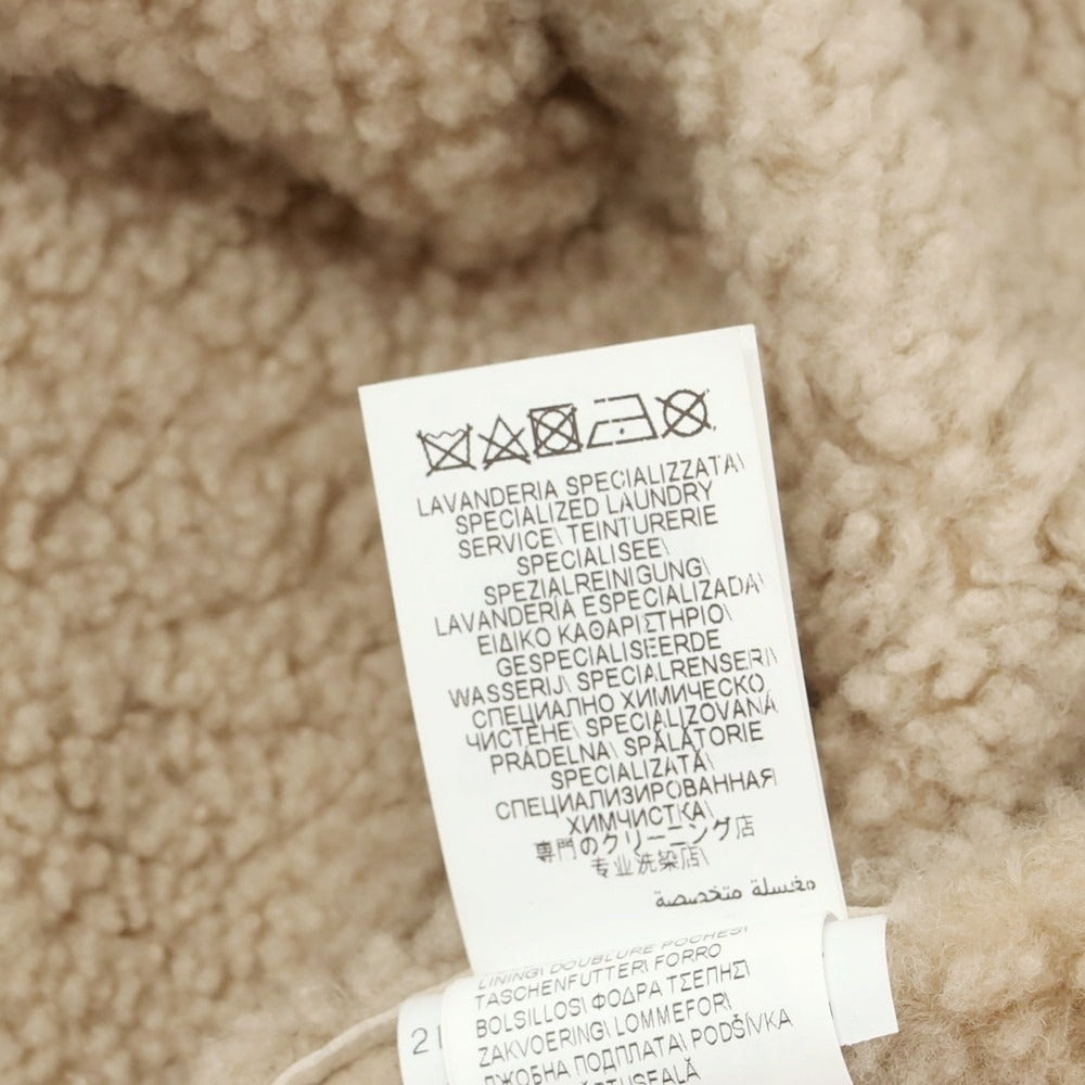 【中古】ブルネロクチネリ Brunello Cucinelli ムートンレザーブルゾン ベージュ【 M 】【 状態ランクC 】【 メンズ 】