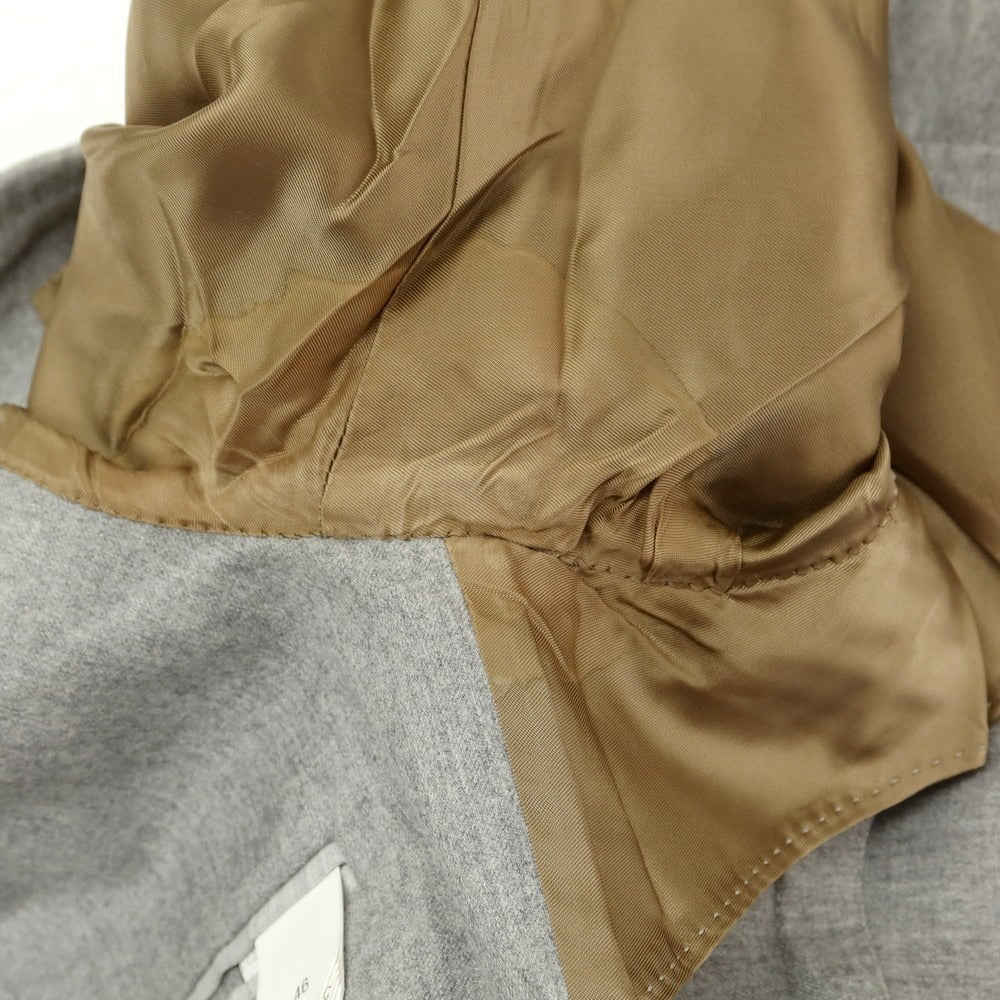 【中古】ブルネロクチネリ Brunello Cucinelli ウール テーラードジャケット ライトグレー【 46 】【 状態ランクD 】【 メンズ 】