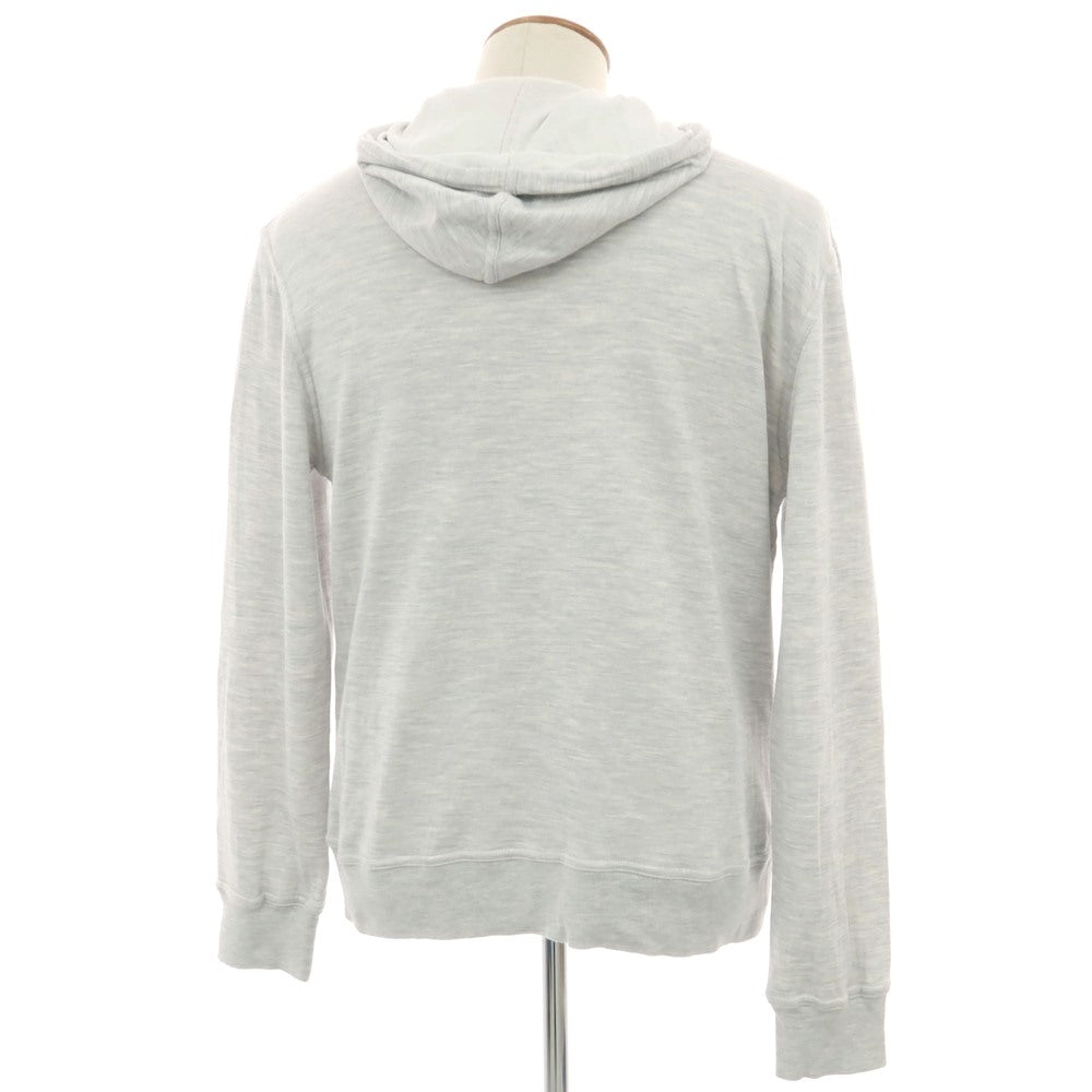 【中古】ブルネロクチネリ Brunello Cucinelli コットンシルクナイロン ジャージー プルオーバー パーカー ライトグレー【 M 】【 状態ランクC 】【 メンズ 】