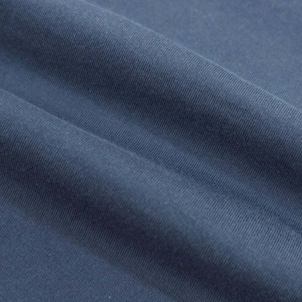 【中古】ブルネロクチネリ Brunello Cucinelli コットン クルーネック レイヤード風 半袖Tシャツ ライトネイビー系xライトグレー【 M 】【 状態ランクC 】【 メンズ 】