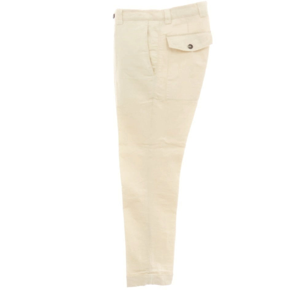 【中古】ブルネロクチネリ Brunello Cucinelli リネンコットン カジュアルスラックスパンツ アイボリー【 44 】【 状態ランクC 】【 メンズ 】