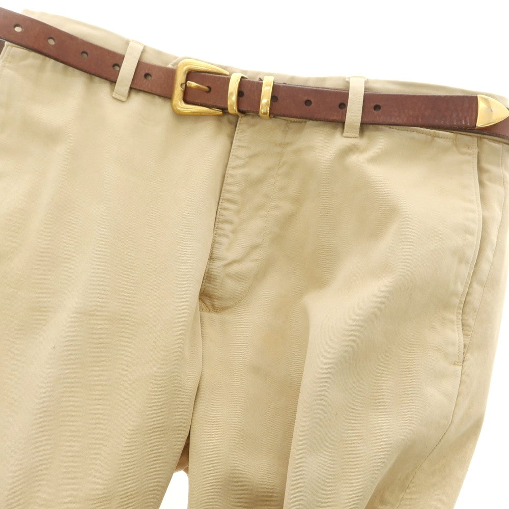 【中古】ブルネロクチネリ Brunello Cucinelli レザー ベルト ブラウンxゴールド【 100 】【 状態ランクB 】【 メンズ 】