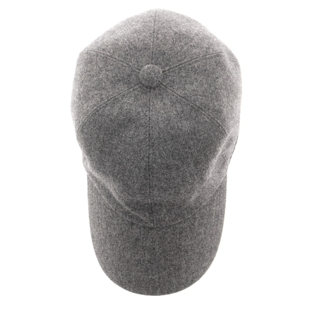 【中古】ブルネロクチネリ Brunello Cucinelli ウール ベースボールキャップ グレー【 L 】【 状態ランクC 】【 メンズ 】