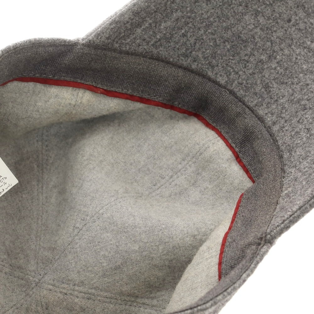 【中古】ブルネロクチネリ Brunello Cucinelli ウール ベースボールキャップ グレー【 L 】【 状態ランクC 】【 メンズ 】