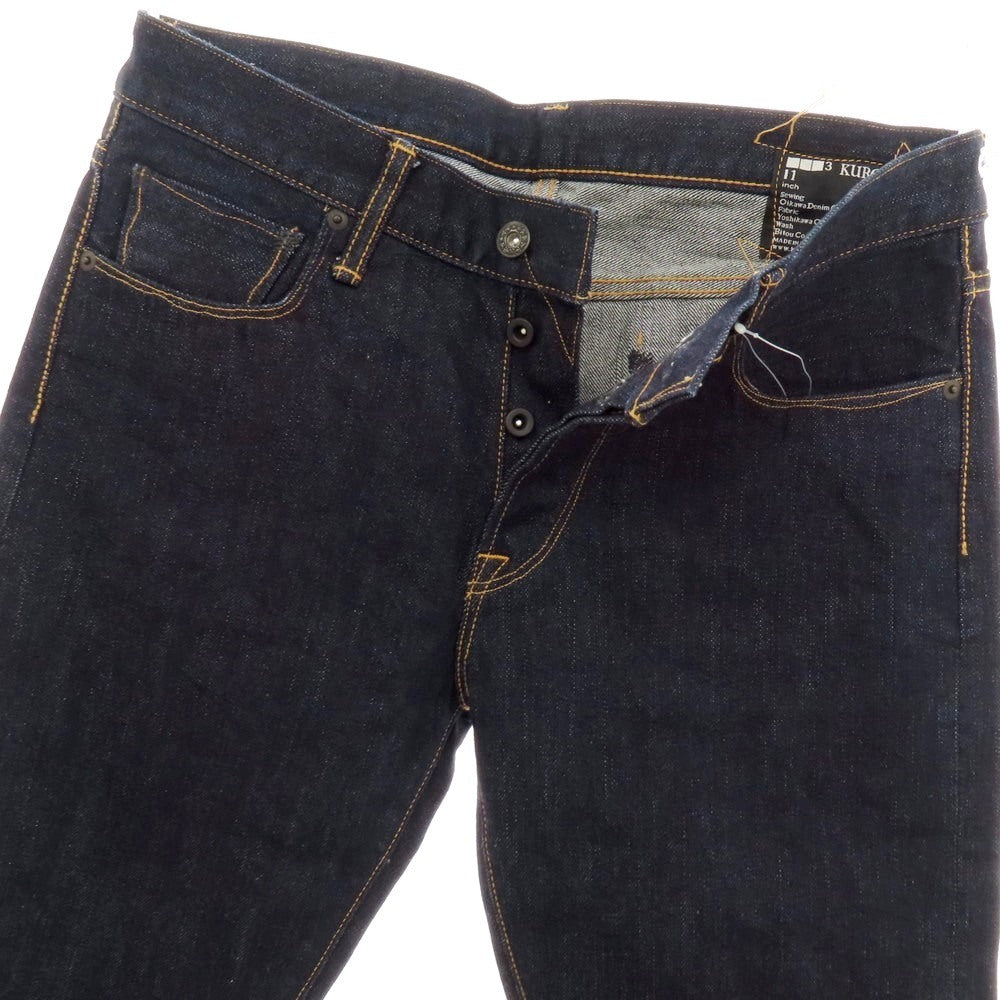 【中古】クロ KURO コットン デニムパンツ ジーンズ ネイビー【 31 】【 状態ランクB 】【 メンズ 】