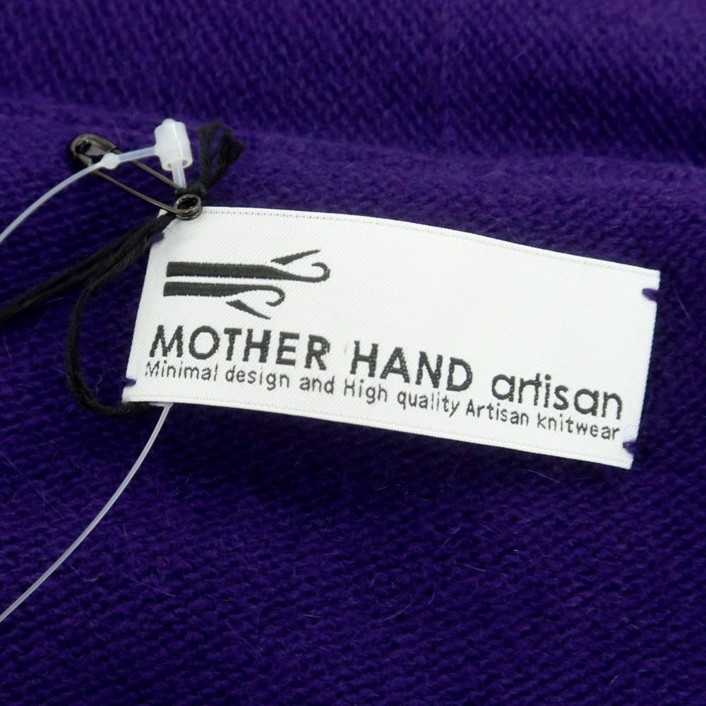 【中古】マザーハンド アルチザン MOTHER HAND artisan HASSELT ウールアンゴラ カーディガン パープル【 2 】【 状態ランクB 】【 メンズ 】