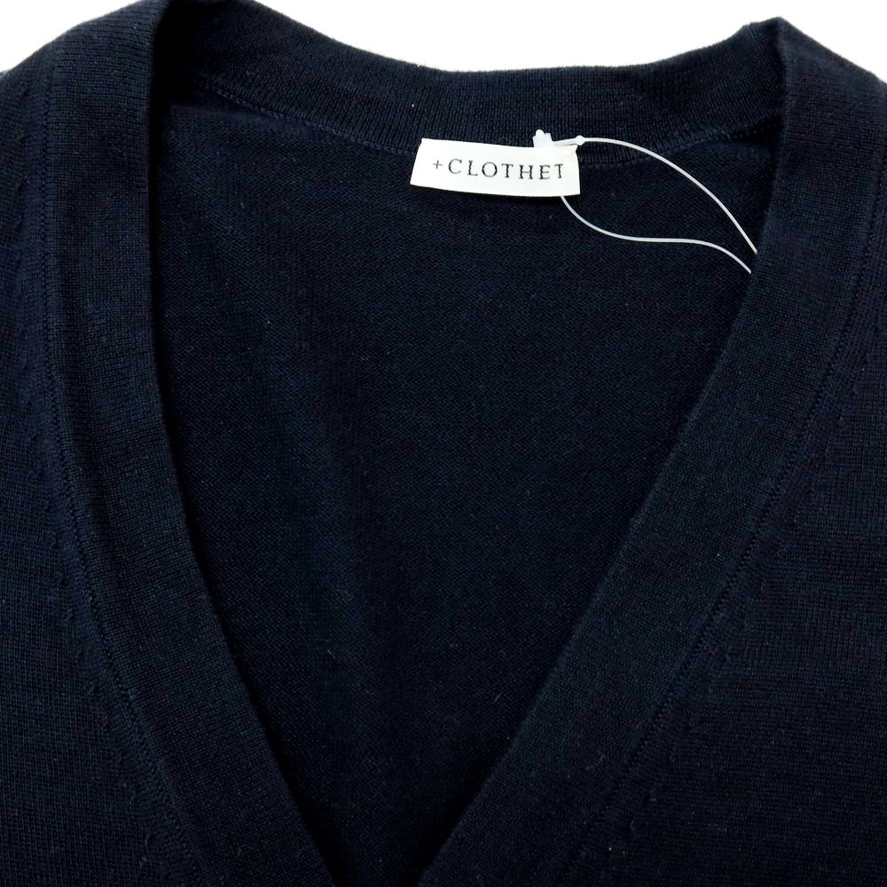 【中古】クロスクローゼット crossclothet ハイゲージコットン カーディガン ダークネイビー【 2 】【 状態ランクB 】【 メンズ 】