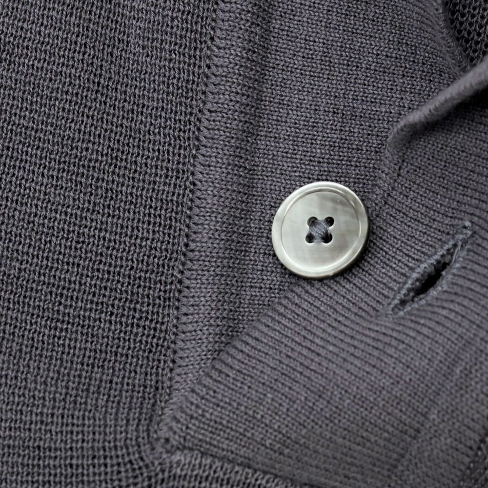 【中古】ブルブレ Blu Bre コットン ポロニット グレー【 XL 】【 状態ランクA 】【 メンズ 】